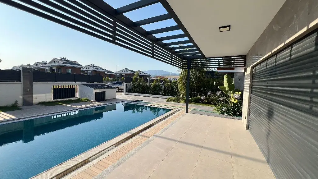 Shaded terrace
